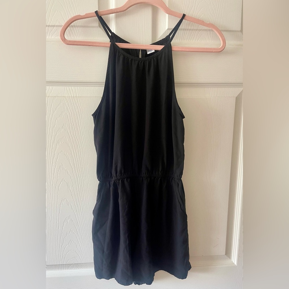 Old Navy Black Sleeveless Romper
